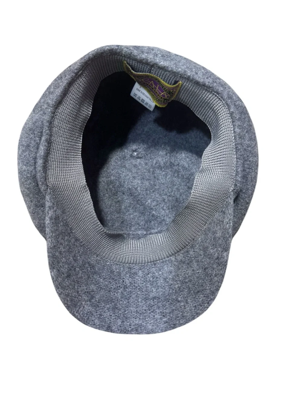 Scala Collezione 100% Wool Newsboy Cap Gray Baker Boy Cabbie Hat One Size